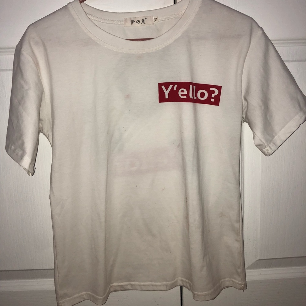 SOLD "y'ello" t shirt